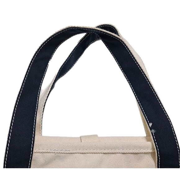 Lands End Canvas Boat Tote Beach Travel Bag Blue Large Delco Pennsylvania - Picture 3 of 13